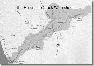 Escondido Creek Watershed Map Thumbnail