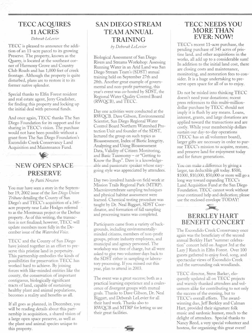 TECC Fall 2002 newsletter Page 2