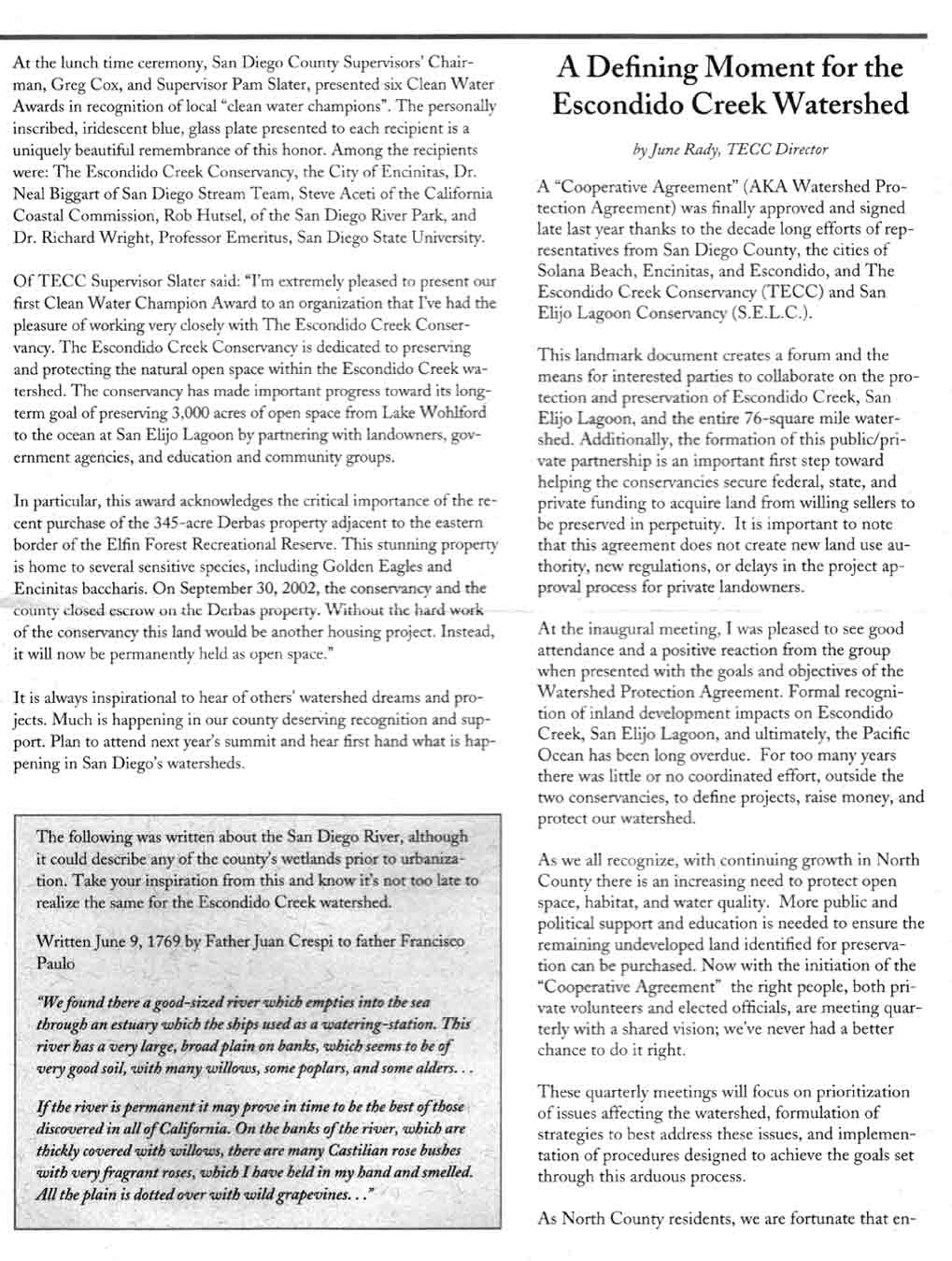 TECC Autumn 2003 Newsletter Page 3