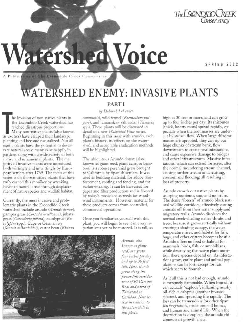 Spring 2002 newsletter