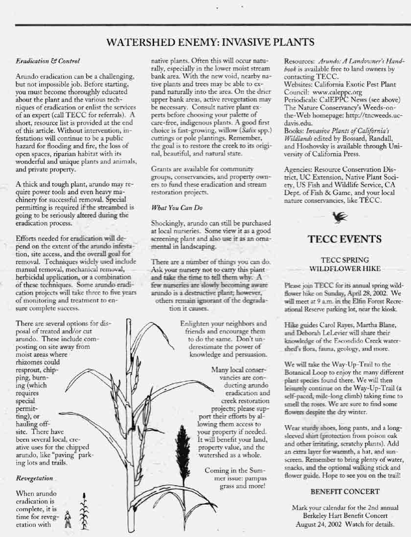 Spring 2002 newsletter